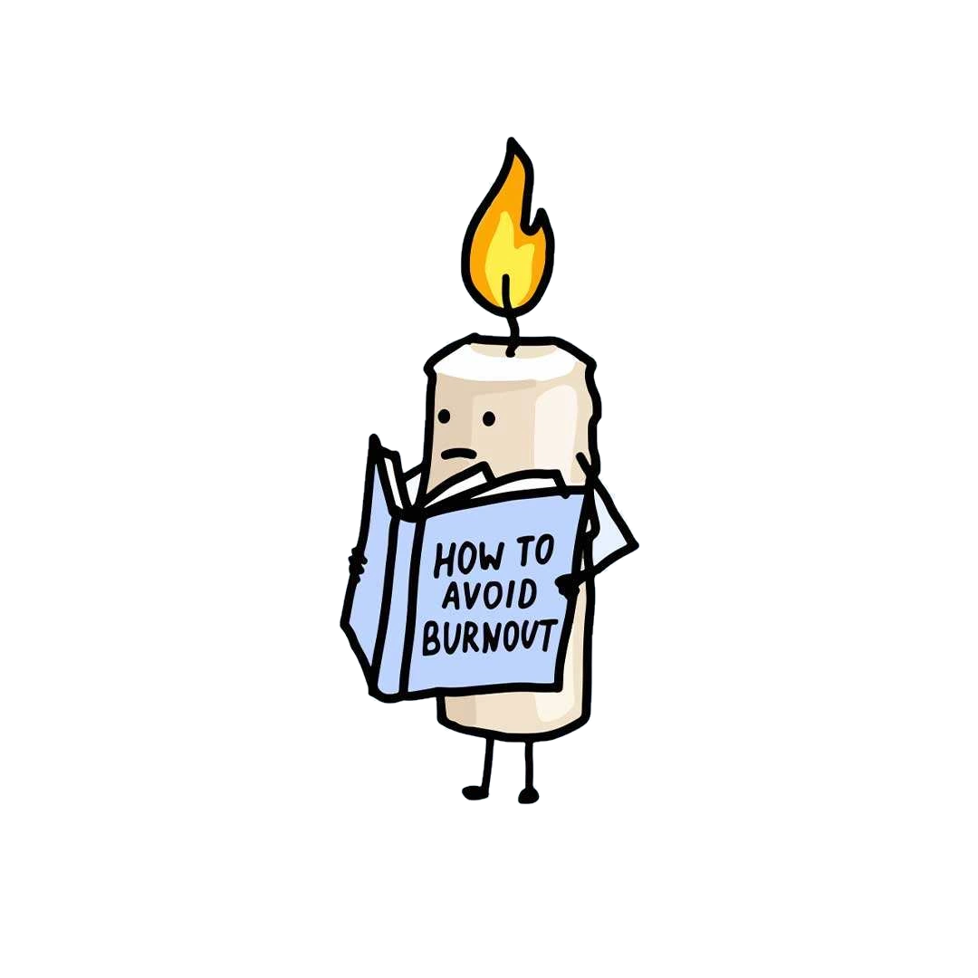How To Avoid Burnout Sticker